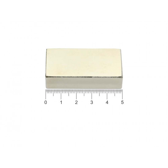 Ímã de neodímio bloco 50 x 25 x 12,5 mm - N42